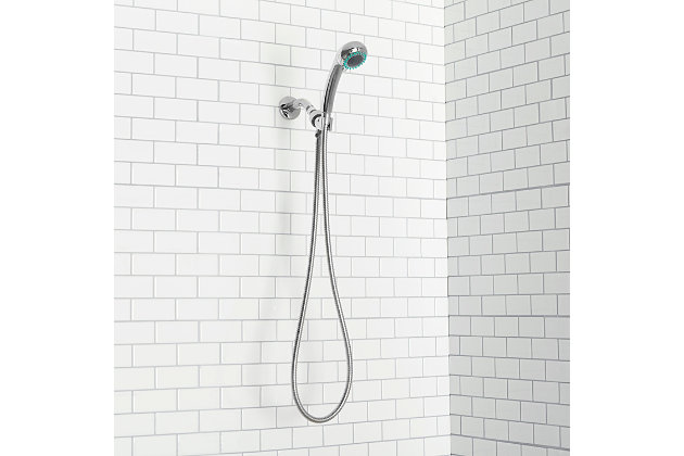 Shower in style with this 3 Function Chrome Plated Steel Shower Head Massager. Made from heavy duty chrome plated steel, easily switch between three spray settings and patterns to get a unique shower experience every time. Includes plumbers tape to ensure a tighter seal and other hardware for installation.Multi-function shower head releases a steady stream of water at an average 1.965 gpm less than the standard 2.5 gpm rate without sacrificing performance for the ultimate fixed, water-efficient shower massager | 3 shower spray patterns include: shower jet, bubble, and spray | High quality silicone rubber jet nozzles prevent mineral deposits from building up | Made of a corrosion-resistant steel housing with a high quality abs plastic interior
