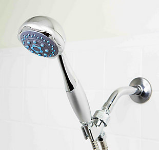 Home Accents Deluxe Handheld 5 Function Shower Massager with 5 FT. Hose, , large