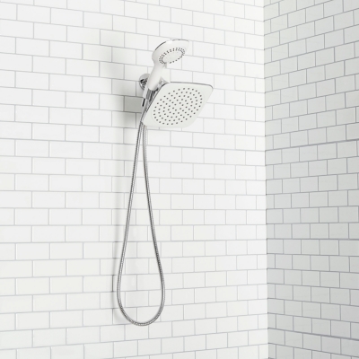 Home Accents Dual Shower Massager with Rainfall Head Set, , rollover