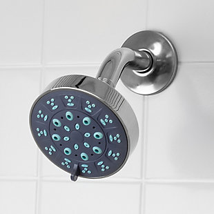 Home Accents Pure Paradise 3.75 in. Fixed Shower Head 5 Function Shower Massager, , rollover