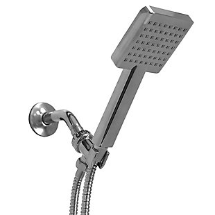 Home Accents Ultimate ShowerBliss Square Handheld Single Function Shower Massager, , large