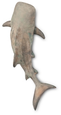 Mercana Small Shark Sculpture, Gray