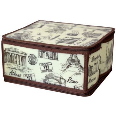 Contemporary Cities Medium Zippered Storage Box, , large