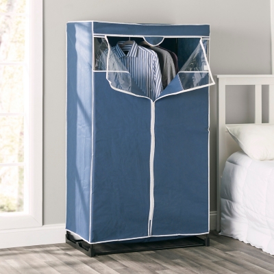 Bedroom Mobile Open Closets Space Saving Storage Portable Wardrobe