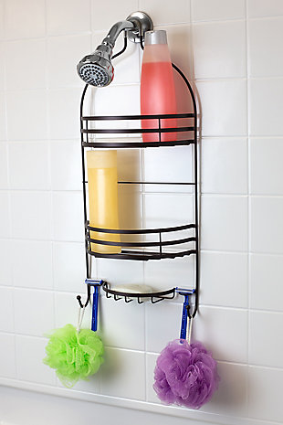 Contemporary Two Tier Shower Caddy, , rollover