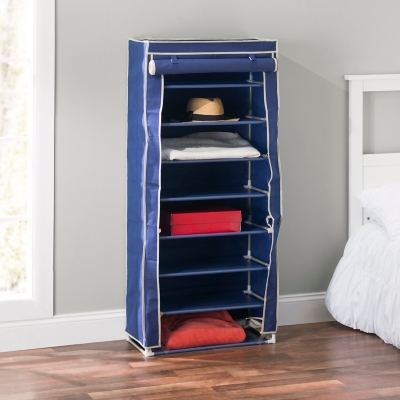 Contemporary Portable Eight Tier Shoe Closet Ashley Furniture Homestore