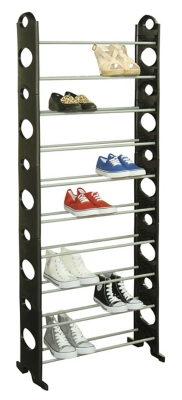 30 Pairs 10 Tier Shoe Rack Stand Storage Freestanding Organiser Home Shelf  New