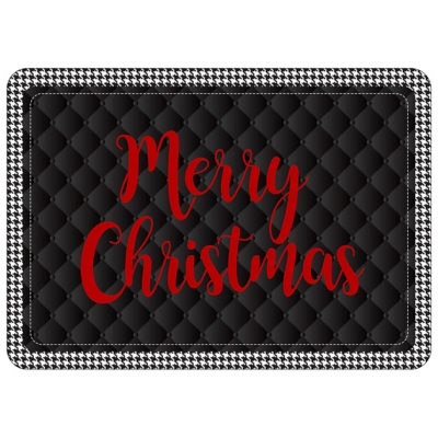 Christmas Premium Comfort Holiday Houndstooth Merry Christmas 22"x31" Mat, , rollover