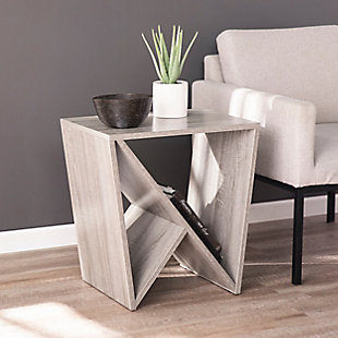 Lenz Contemporary Geometric Side Table, , rollover
