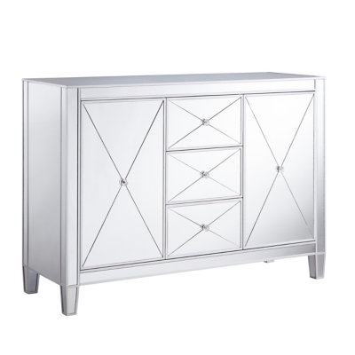 Bellah 3-Drawer Mirrored Cabinet, , large