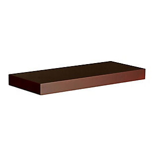 Parma Floating Shelf 24" - Chocolate, Chocolate, large