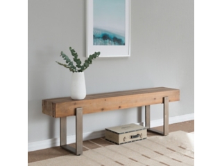 Southern Enterprises Furniture Malia Rustic Industrial Bench