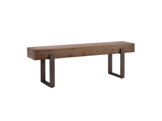 Southern Enterprises Furniture Malia Rustic Industrial Bench