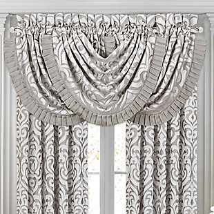J.Queen New York Luxembourg - Silver Window Waterfall Valance, , large