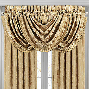 J.Queen New York Napoleon - Gold Window Waterfall Valance, , large