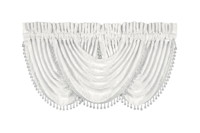 A600007517 J. Queen New York Bianco Window Waterfall Valance, sku A600007517