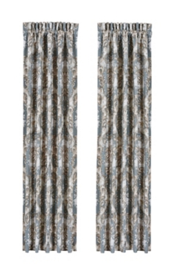 J.Queen New York Crystal Palace - French Blue 84" Window Panel Pair, , large