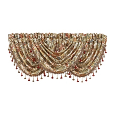 Five Queens Court August Window Waterfall Valance, Multi