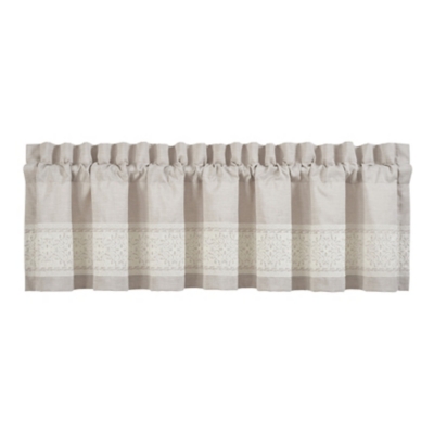 J. Queen New York Lauralynn Window Straight Valance, Beige