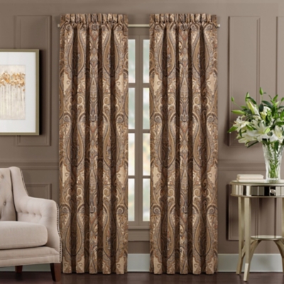J.Queen New York Luciana - Beige 84" Window Panel Pair, Beige, rollover