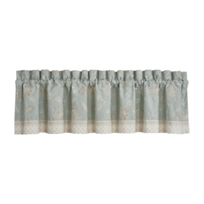 J. Queen New York Garden View Window Straight Valance, Spa