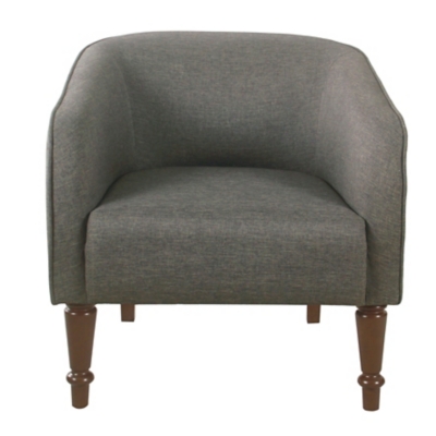 HomePop Tradional Barrel Chair - Gray, Gray, large