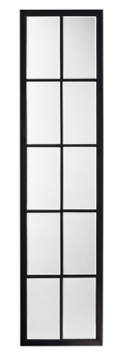 Jamie Young Linear Metal Grid Mirror with Paned Beveled Glass, , large