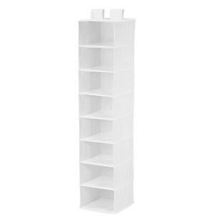 Honey Can Do Hanging Closet Organizer with Eight Shelves, White, large
