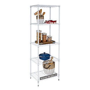 Honey Can Do Five Tier Adjustable Shelving Unit with 250-lb Shelf Capacity, , large