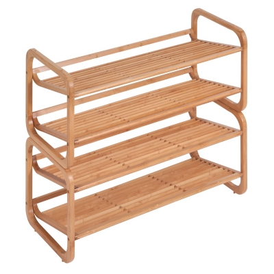 Honey Can Do Two Tier Bamboo Shoe Rack Ashley Furniture Homestore