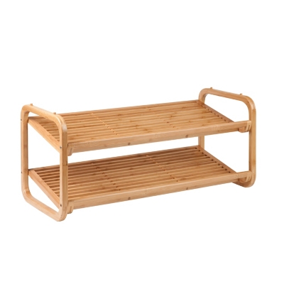 Honey Can Do Two Tier Bamboo Shoe Rack Ashley Furniture Homestore