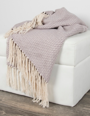Home Accent 50" x 60" Throw, Lavender, large