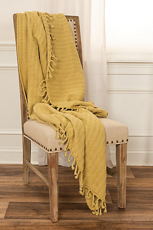 Home Accent 50" x 60" Throw, Yellow, rollover