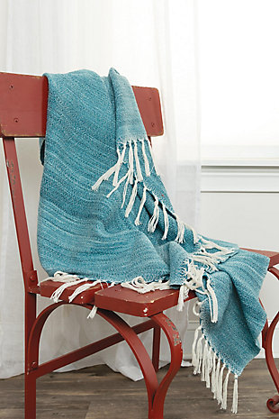 Home Accent 50" x 60" Throw, Teal, rollover