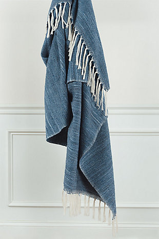 Home Accent 50" x 60" Throw, Blue, large