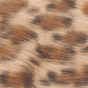 Give in to your animal instinct with this soft, seductive leopard print throw. The subtle splash of alluring color will add an exotic touch to your room decor. Not to mention, you’ll go wild for its luxurious faux fur feel.Front made of acrylic; back made of poly suede | Imported | Machine washable