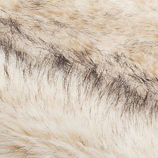 Give in to your animal instinct with this soft, seductive faux fur throw. The subtle splash of alluring color will add an exotic touch to your room decor. Not to mention, you’ll go wild for its luxurious textural feel.Front made of acrylic; back made of poly suede | Imported | Machine washable