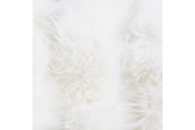 Give in to your animal instinct with this soft, seductive faux fur throw. The subtle splash of alluring color will add an exotic touch to your room decor. Not to mention, you’ll go wild for its luxurious, textural feel.Made of acrylic | Imported | Dry clean only