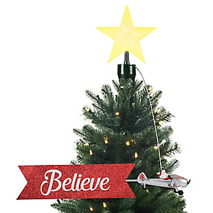 Mr. Christmas Animated Tree Topper - Biplane, , rollover