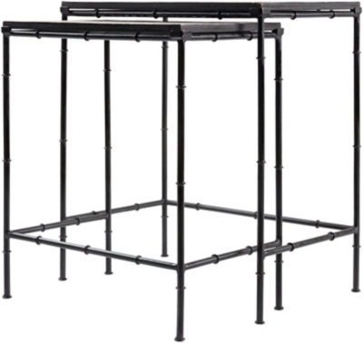 Home Accents Black Modern Nesting Table Set, , large