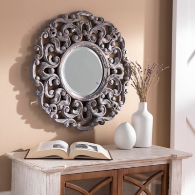 A600008485 Home Accents Gray Traditional Wall Mirror sku A600008485