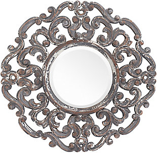 Home Accents Gray Traditional Wall Mirror, , large
