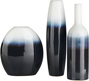 Home Accents Navy Modern Decorative Vase Set, , large
