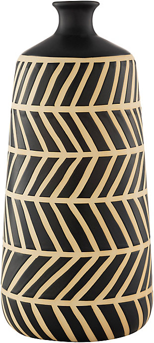 Home Accents Multi-colored Global Decorative Vase, Black, large