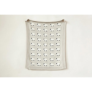 This generously scaled cotton knit baby blanket is sure to wrap them in feel-good luxury. Its adorable sheep theme is just the thing for your modern farmhouse.Made of cotton | Sheep-themed baby blanket | 40" l x 32" w | Imported