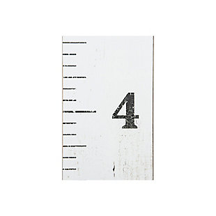My, look how they’ve grown. Keep track of children's heights from year to year with this growth chart ruler wall decor. Should you decide to move, take it with you…and keep it as a cherished memento.Made of wood | Ruler look | Purchase one for every child | Take it with you if relocating | 66" h