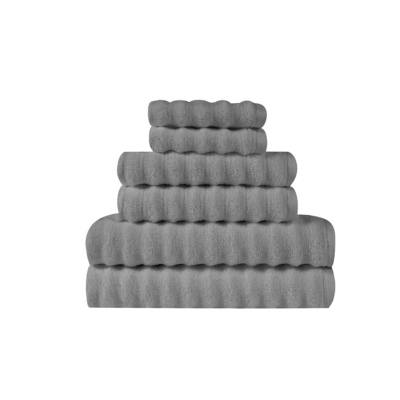 Truly Soft Truly Soft Zero Twist 6 Piece Towel Set, Grey, large