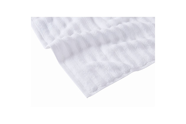 Soft towels will make your bathroom an oasis of comfort. These towel sets feature longer staple cotton for added smoothness in the yarns. The zero twist allows the longer fibers to absorb moisture fast. Each set has two bath towels, two hand towels and two wash cloths so you can complete your bathroom.This item is machine washable, but please be sure to use appropriate sized machinery to avoid any excess wear on the items. | Made from 100% cotton in zero twist yarns for superior softness. | This item is imported from india. | Soft zero twist yarns