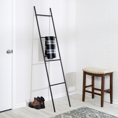 A600008697 Honey-Can-Do Leaning Black Ladder Rack sku A600008697