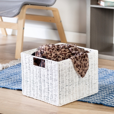 Honey-Can-Do Parchment Cord Storage Crate, , rollover